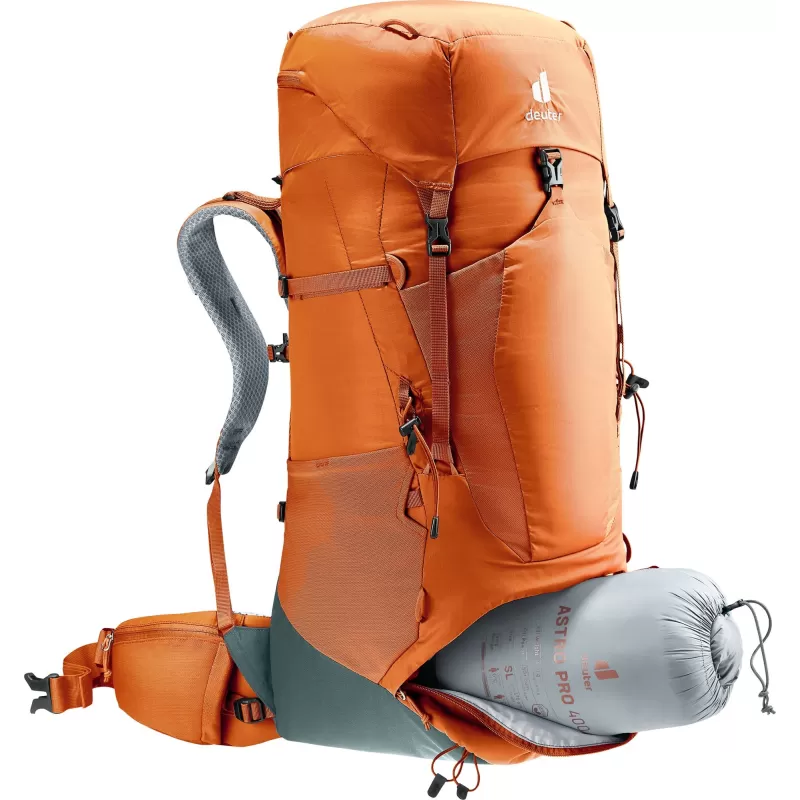 Deuter Aircontact Lite 50 + 10 naranja, marrón, Rojo