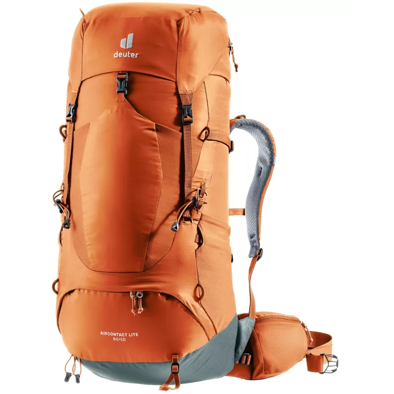 Deuter Aircontact Lite 50 + 10 naranja, marrón, Rojo
