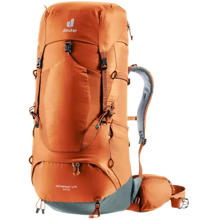 Deuter Aircontact Lite 50 + 10 naranja, marrón, Rojo