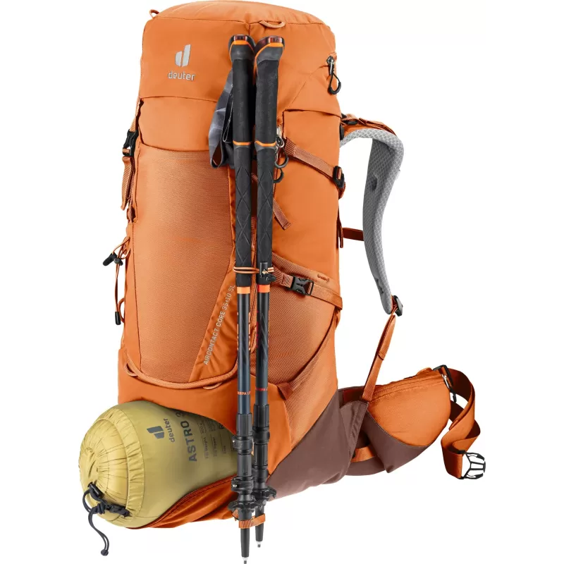 Deuter Aircontact Core 35+10 SL naranja, marrón