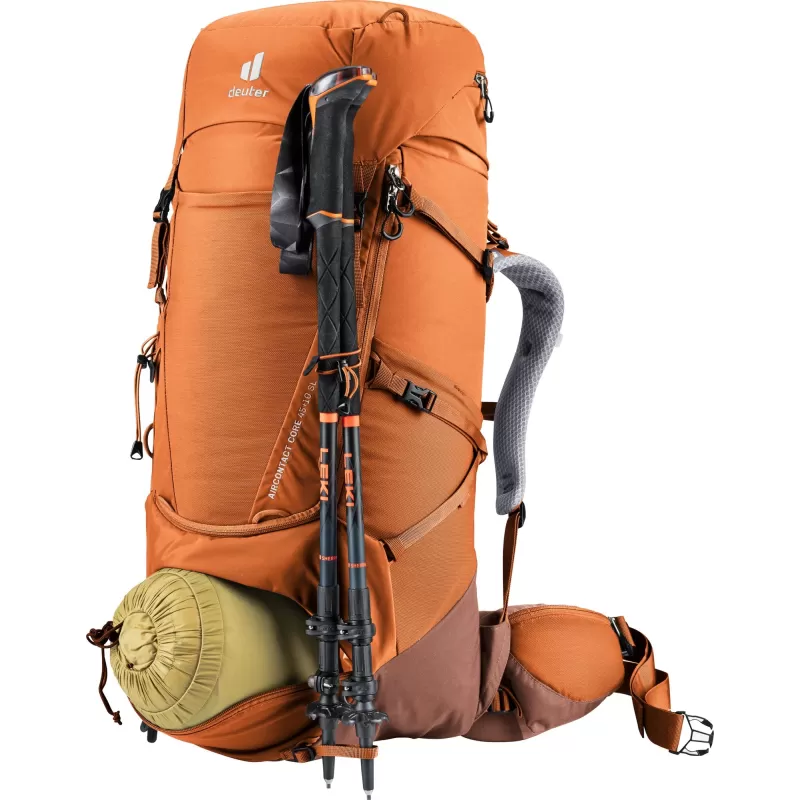 Deuter Aircontact Core 45+10 SL laranja, marrom