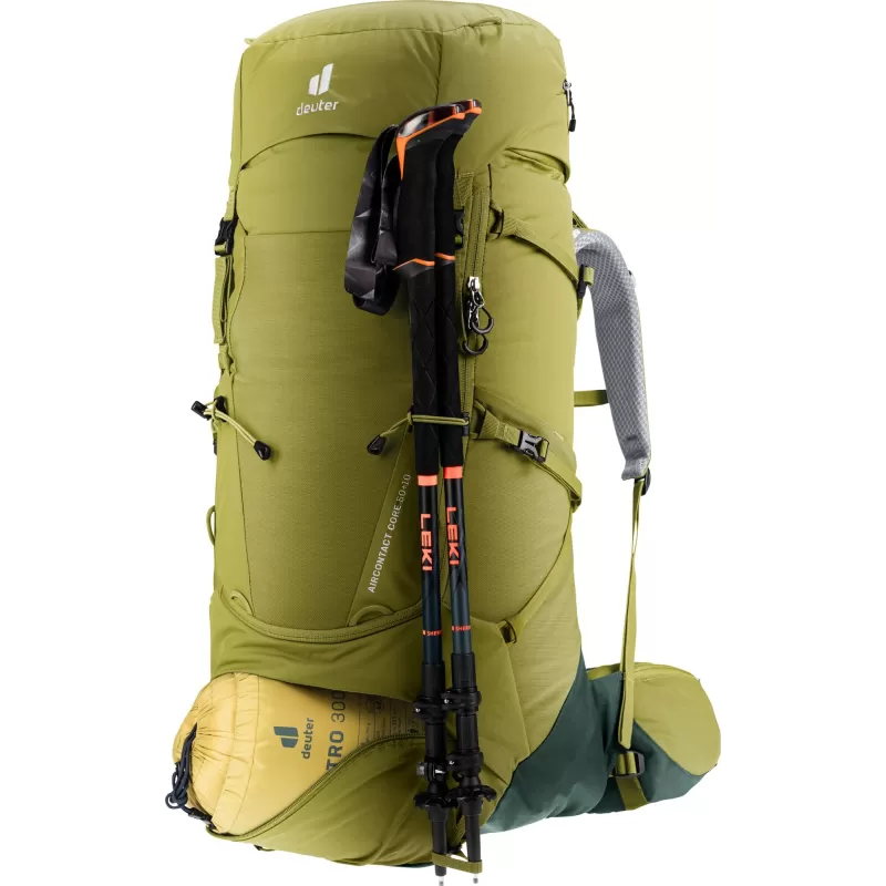 Deuter Aircontact Core 50+10 Verde, marrón