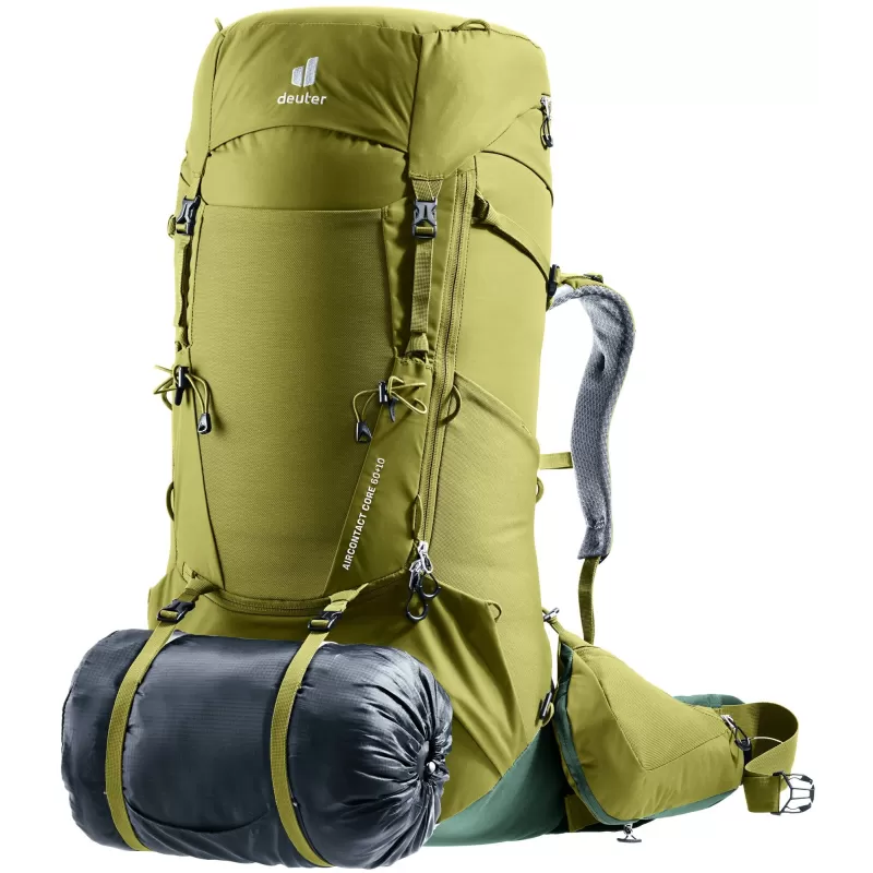 Deuter Aircontact Core 60+10 Verde Deuter Aircontact Core 60+10 Verde