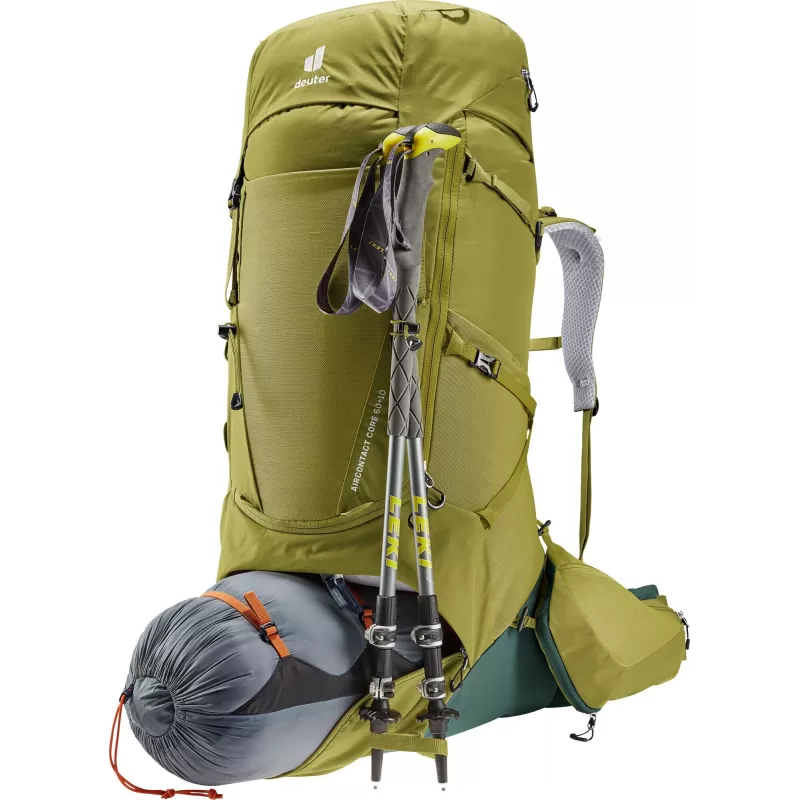 Deuter Aircontact Core 60+10 Verde, marrón