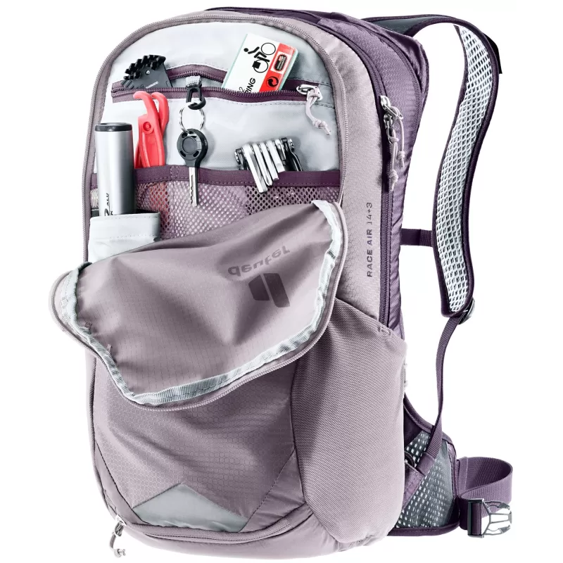 Deuter Race Air 14+3 Roxo, Cinza