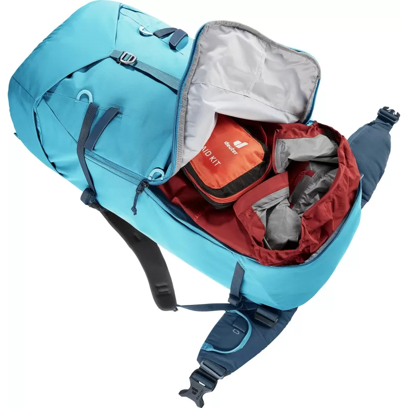 Deuter Guia 42+8 SL Azul, Cinza
