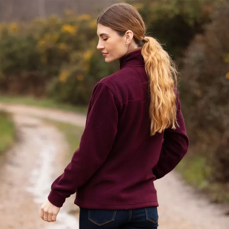 Jaqueta Oxford Azul Ameixa Fleece Feminina
