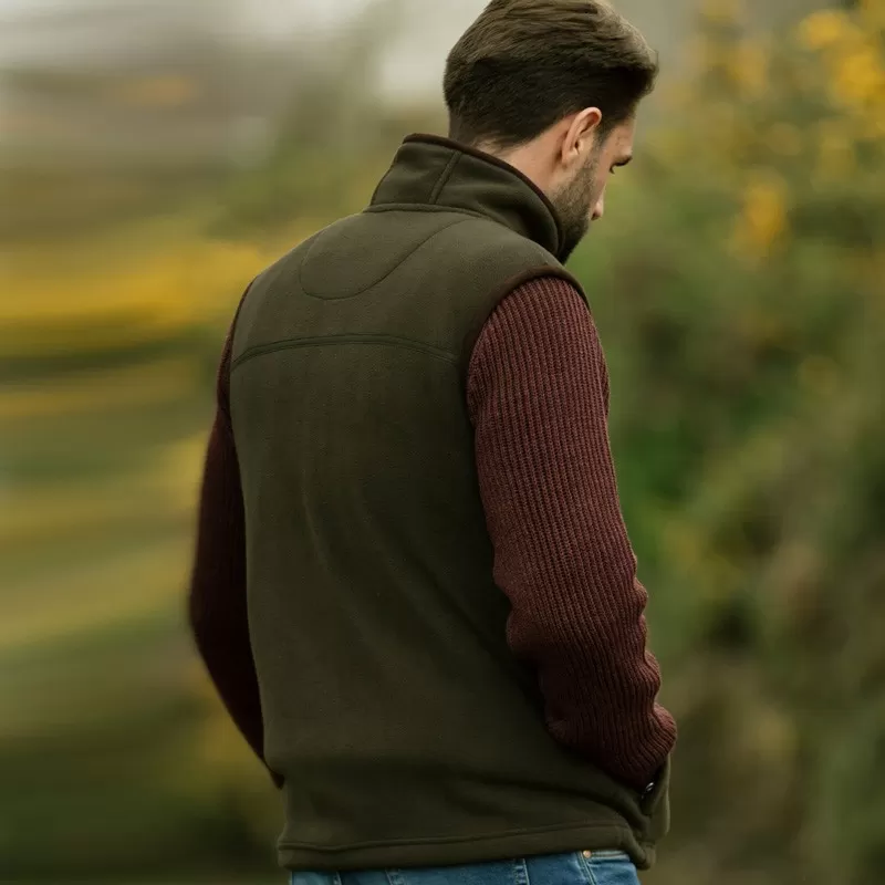 Colete Oxford Azul Masculino de Lã Cáqui