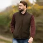 Colete Oxford Azul Masculino de Lã Cáqui