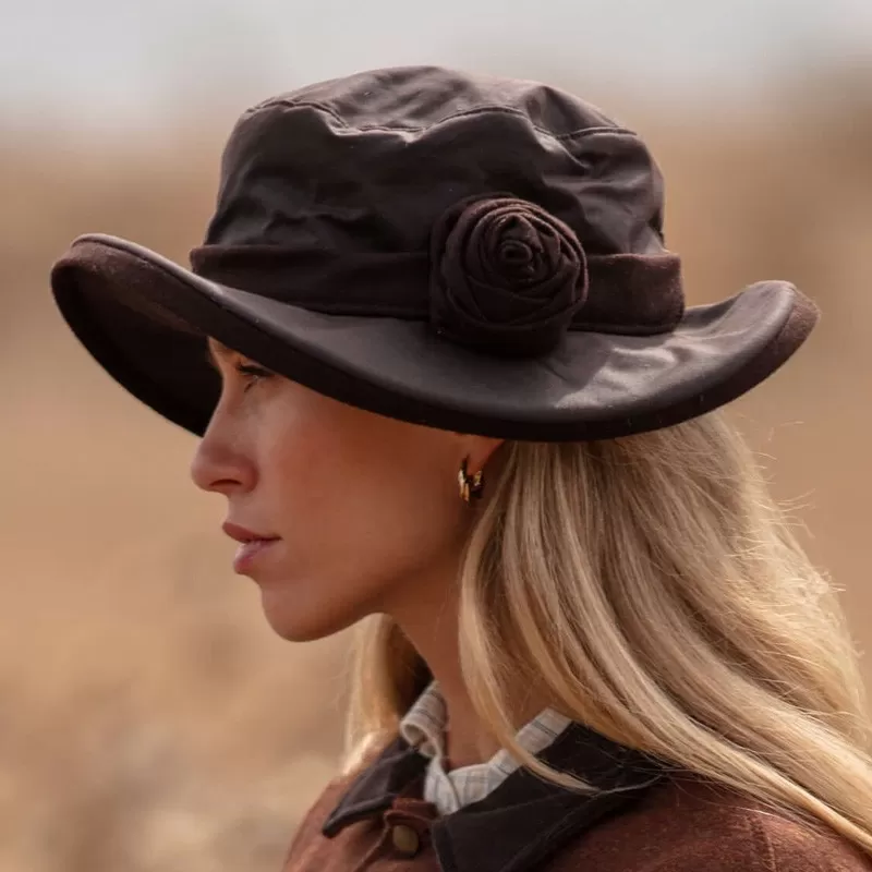 Gorro Oxford Azul Rosa Marrom Encerado