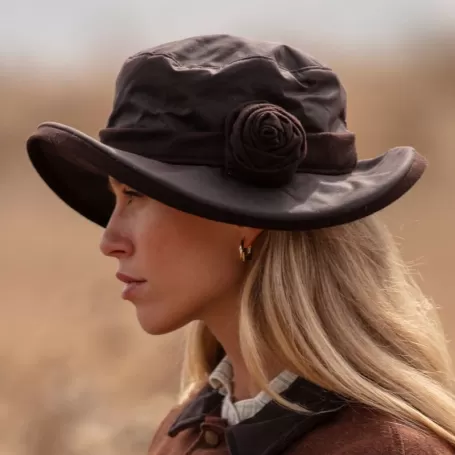 Gorro Oxford Azul Rosa Marrom Encerado