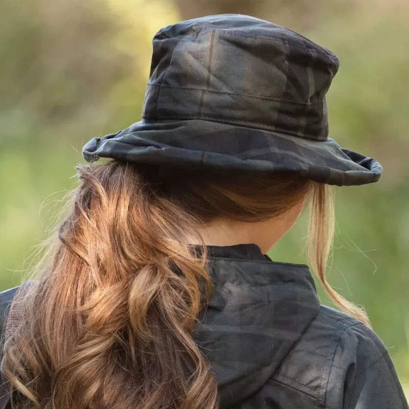 Boné Chelsea Dundee encerado Oxford Blue Tartan