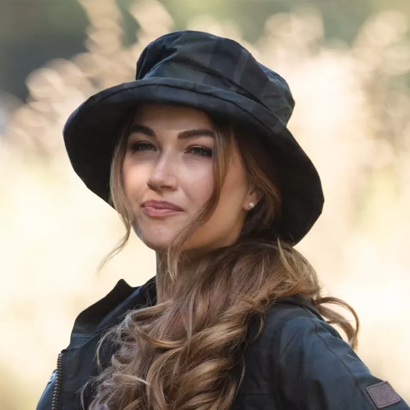 Boné Chelsea Dundee encerado Oxford Blue Tartan Boné Chelsea Dundee encerado Oxford Blue Tartan