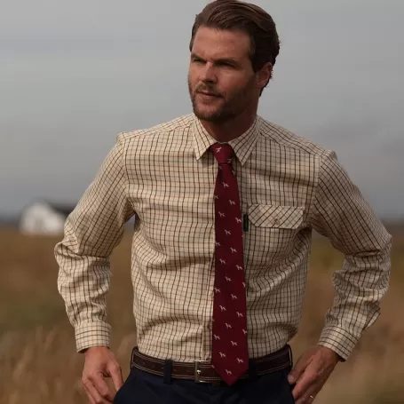 Gravata Oxford Blue Dog Silk Wine Gravata Oxford Blue Dog Silk Wine