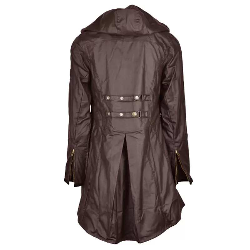 Jaqueta Katrina Brown Oxford Azul Encerada