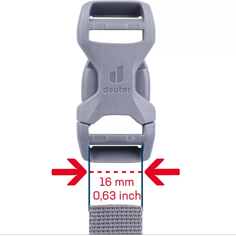 Fivela Deuter 16D - HI/TR/AL Cinza