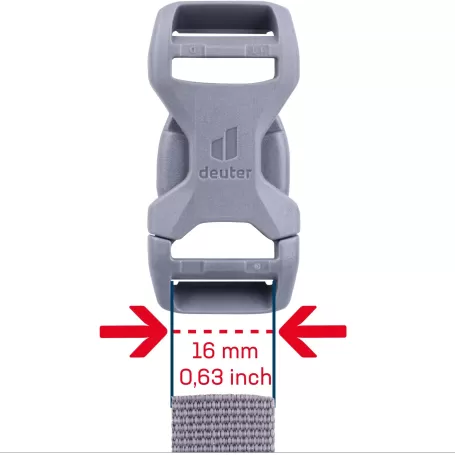 Fivela Deuter 16D - HI/TR/AL Cinza