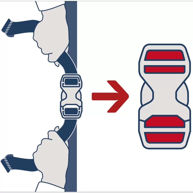 Fivela Deuter 16D - HI/TR/AL Cinza