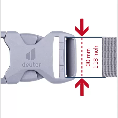 Fivela Deuter 30D - HI/TR/AL Cinza