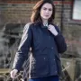Jaqueta Oxford Azul Countrygirl Azul Marinho Encerada