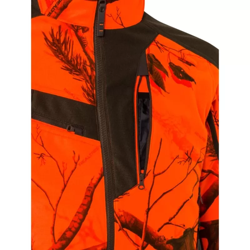 Jaqueta corta-vento Beretta Matajur Realtree Ap Camo HD laranja