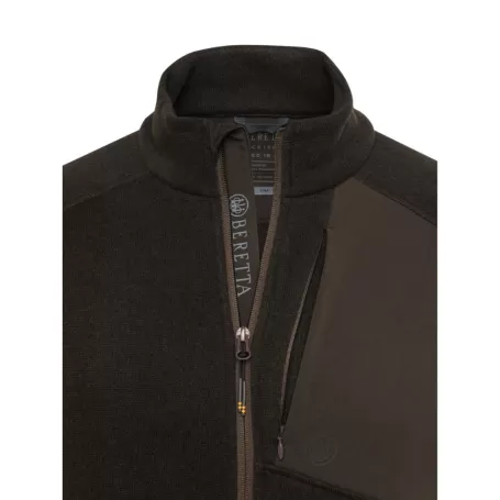 Beretta Abisko Brown Bark Fleece com zíper completo