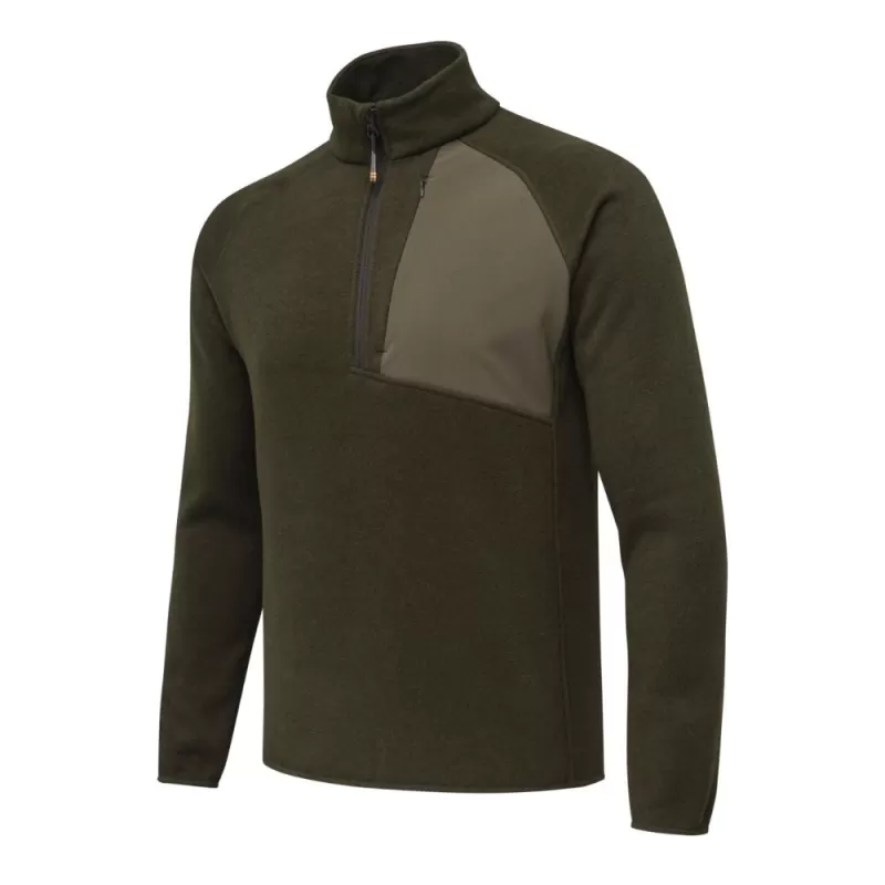 Casaco polar Beretta Half-Zip Abisko verde musgo Casaco polar Beretta Half-Zip Abisko verde musgo