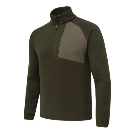 Casaco polar Beretta Half-Zip Abisko verde musgo Casaco polar Beretta Half-Zip Abisko verde musgo