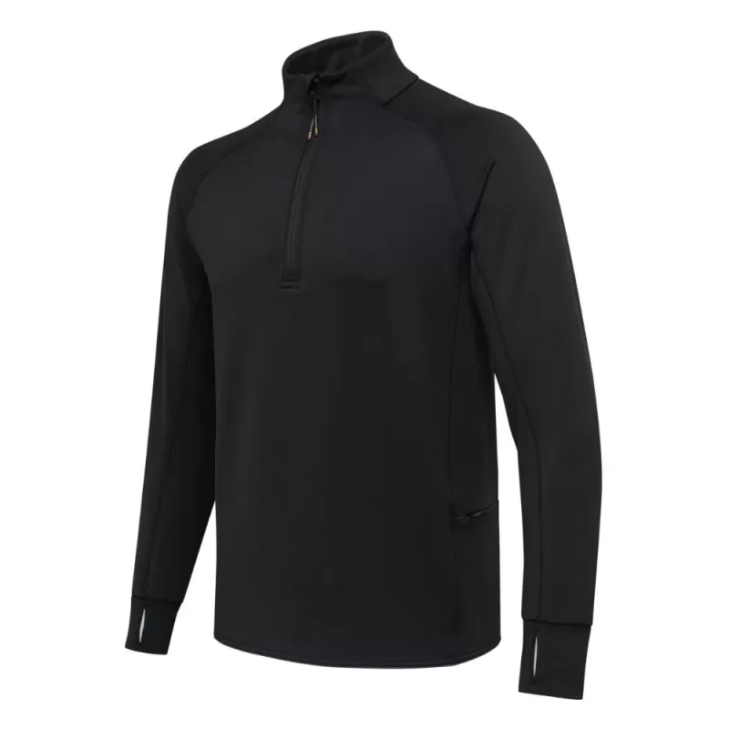 Beretta Fleece Elástico Meio Zíper Preto Beretta Fleece Elástico Meio Zíper Preto