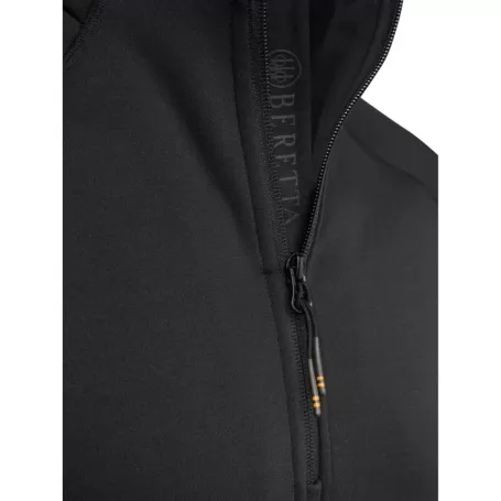 Beretta Fleece Elástico Meio Zíper Preto