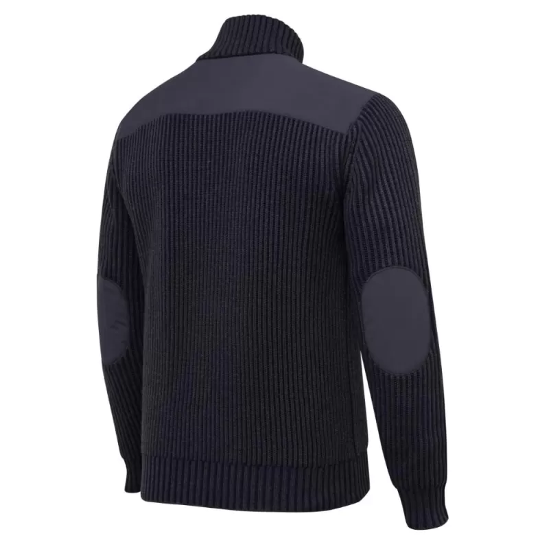 Suéter técnico Beretta Dover com meio zíper, cor ébano