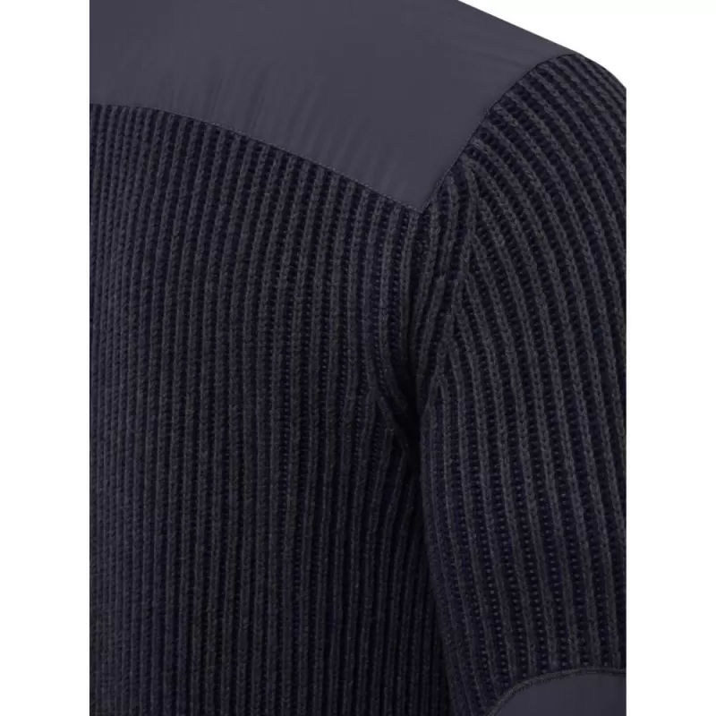 Suéter técnico Beretta Dover com meio zíper, cor ébano