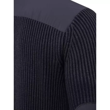 Suéter técnico Beretta Dover com meio zíper, cor ébano