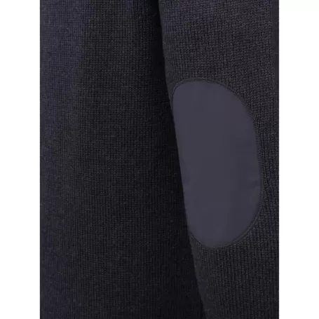 Suéter técnico Beretta Kent com decote em V, cor ébano