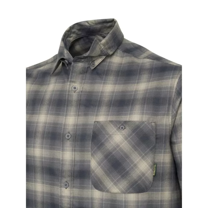 Camisa Beretta Jargo Stretch Xadrez Verde Sálvia