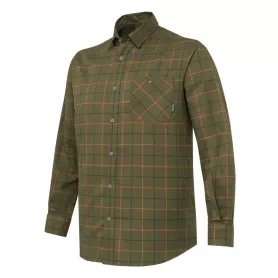 Beretta Camisa elástica Jargo Green Pumpkin Check