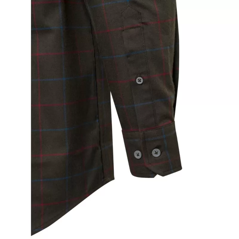 Camisa Beretta Stretch Jargo Bark & Burgundy Check