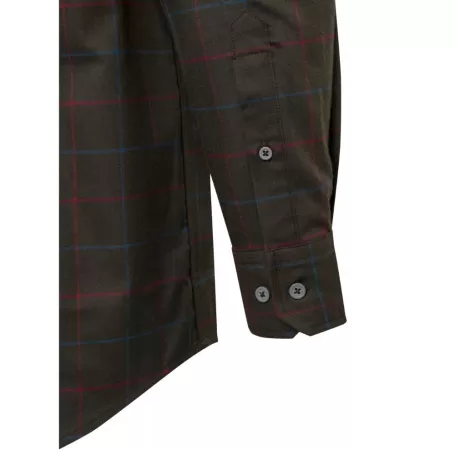 Camisa Beretta Stretch Jargo Bark & Burgundy Check