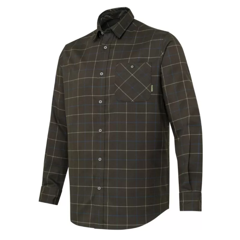 Camisa Beretta Stretch Jargo Bark & Sage Check Camisa Beretta Stretch Jargo Bark & Sage Check