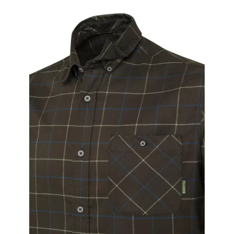Camisa Beretta Stretch Jargo Bark & Sage Check