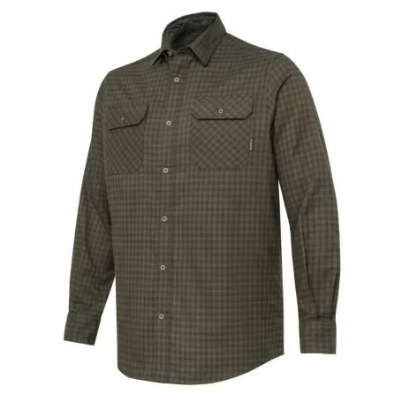 Camisa de flanela Beretta Cadet xadrez verde e marrom Camisa de flanela Beretta Cadet xadrez verde e marrom