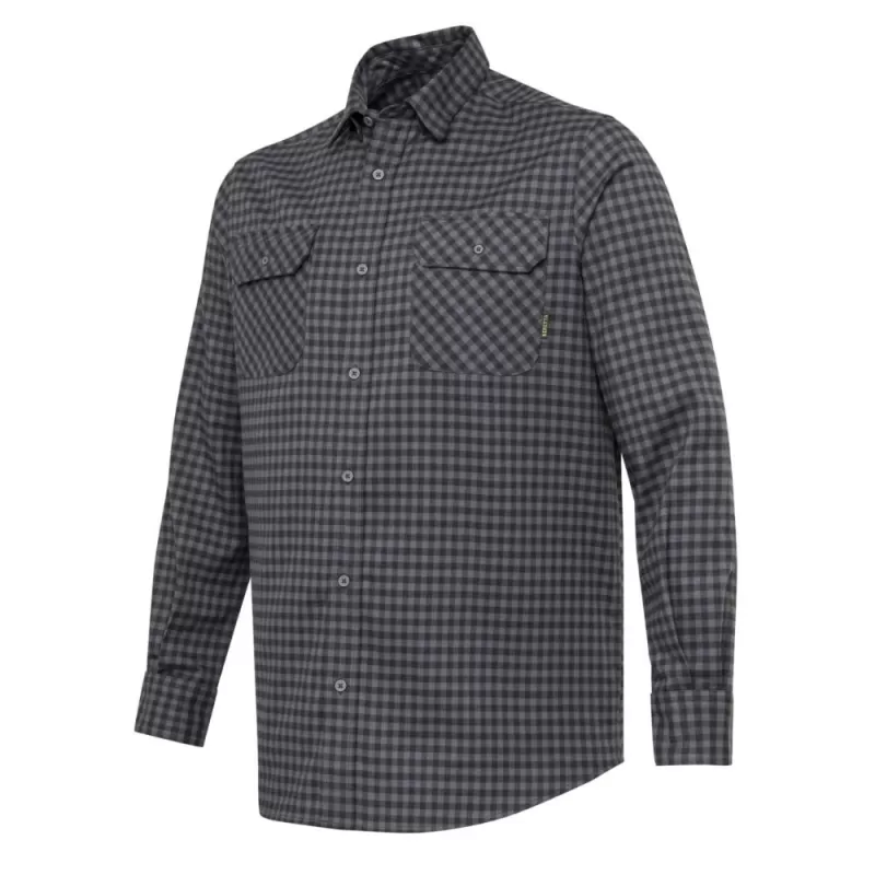 Camisa de flanela cadete xadrez ébano Beretta Camisa de flanela cadete xadrez ébano Beretta