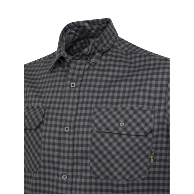 Camisa de flanela cadete xadrez ébano Beretta