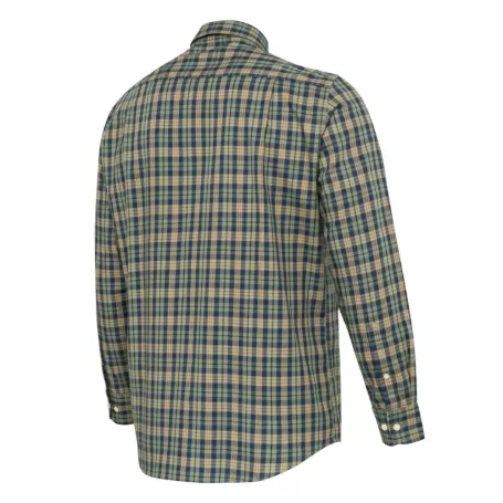 Camisa Beretta Bryggen Azul e Xadrez Areia