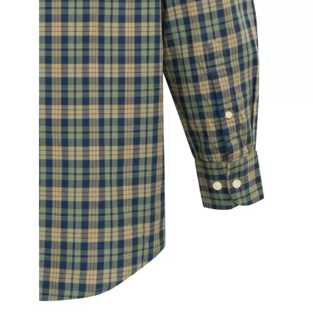 Camisa Beretta Bryggen Azul e Xadrez Areia