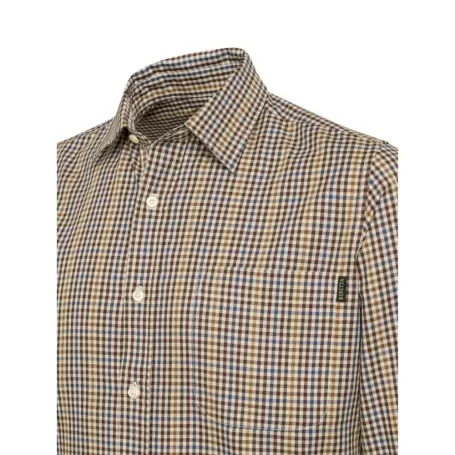 Camisa Beretta Bryggen Apricot & Bordeaux Check