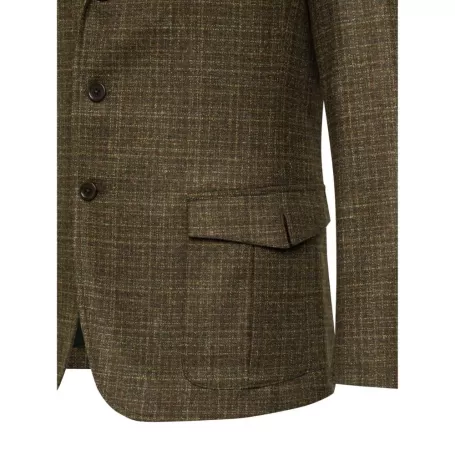 Jaqueta Beretta St. James Verde e Xadrez Ferrugem