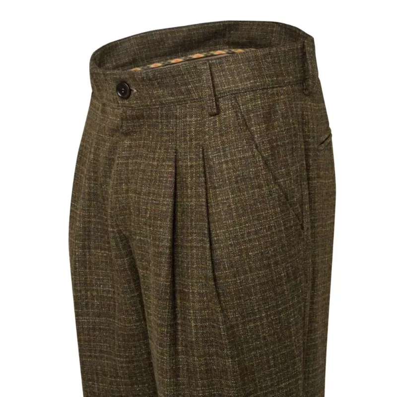 Beretta Pantalones St James Breeks Green & Rust Check