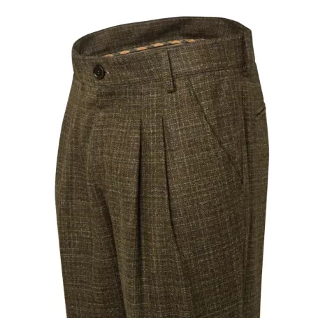 Beretta Pantalones St James Breeks Green & Rust Check