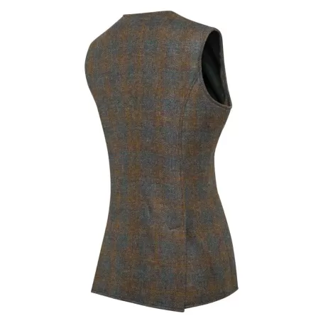 Colete Beretta St James W Marrom e Azul Claro Xadrez